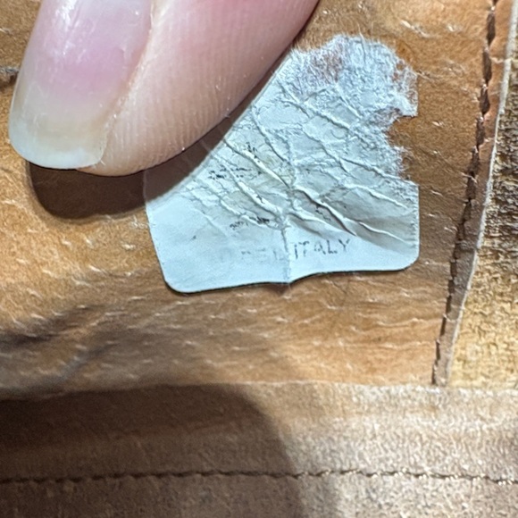 Nicola Benson Men's Tan Italian Leather Square Toe Slip-On Shoes Size 10.5 - Picture 9 of 9